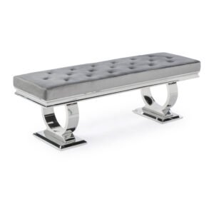 Ariana Light Grey Bench - 160cm