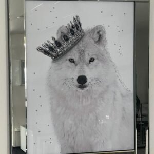 Crystal Wolf Liquid Glitter Art