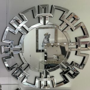 Aztec Round Wall Mirror