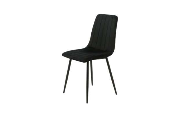 Skye Black Plush Velvet Dining Chair