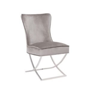 Silver Juliet Light Grey Chair